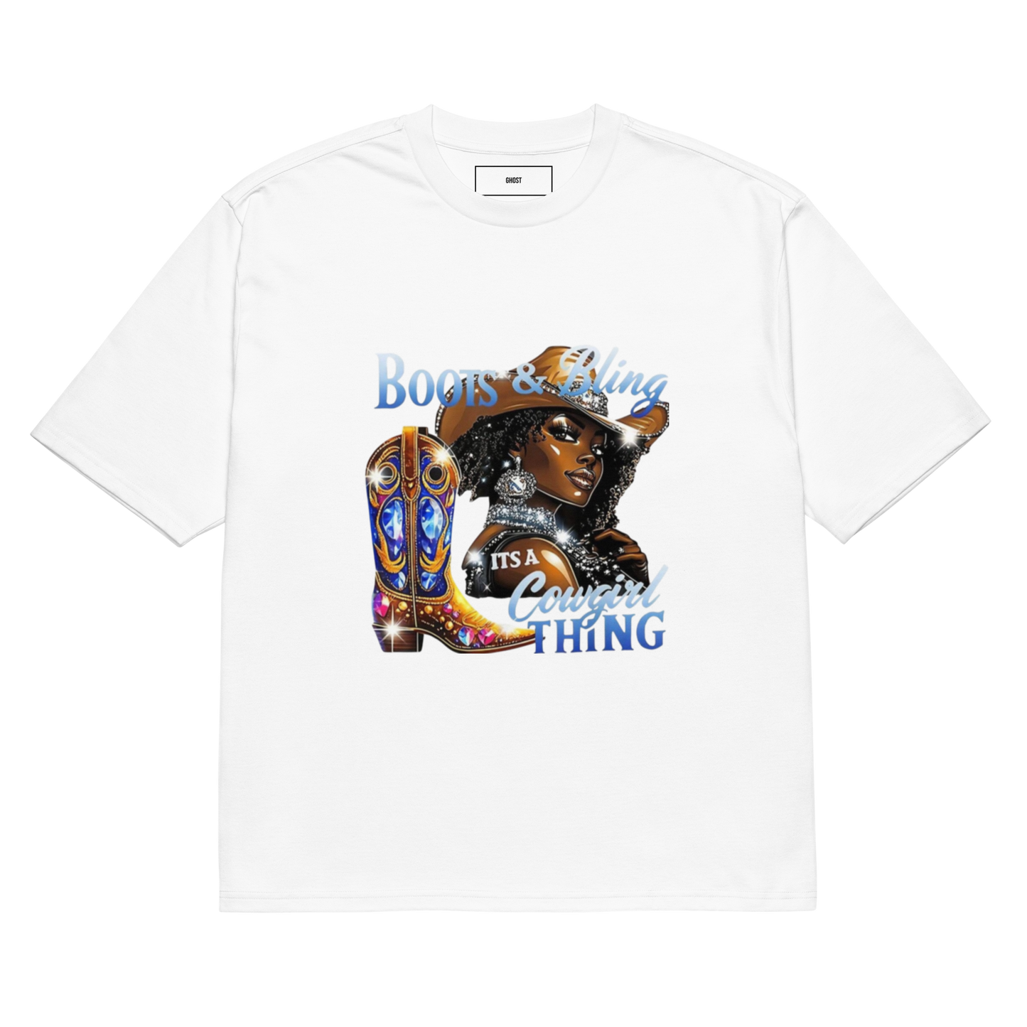 The CowGirl Oversized heavyweight t-shirt
