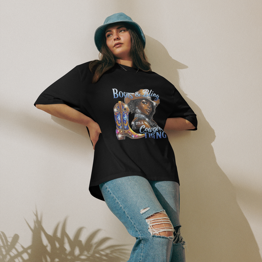 The CowGirl Oversized heavyweight t-shirt